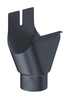 Ablaufstutzen DN 80 Aluminium Anthrazit für Dachrinne NW 100 Anthrazit